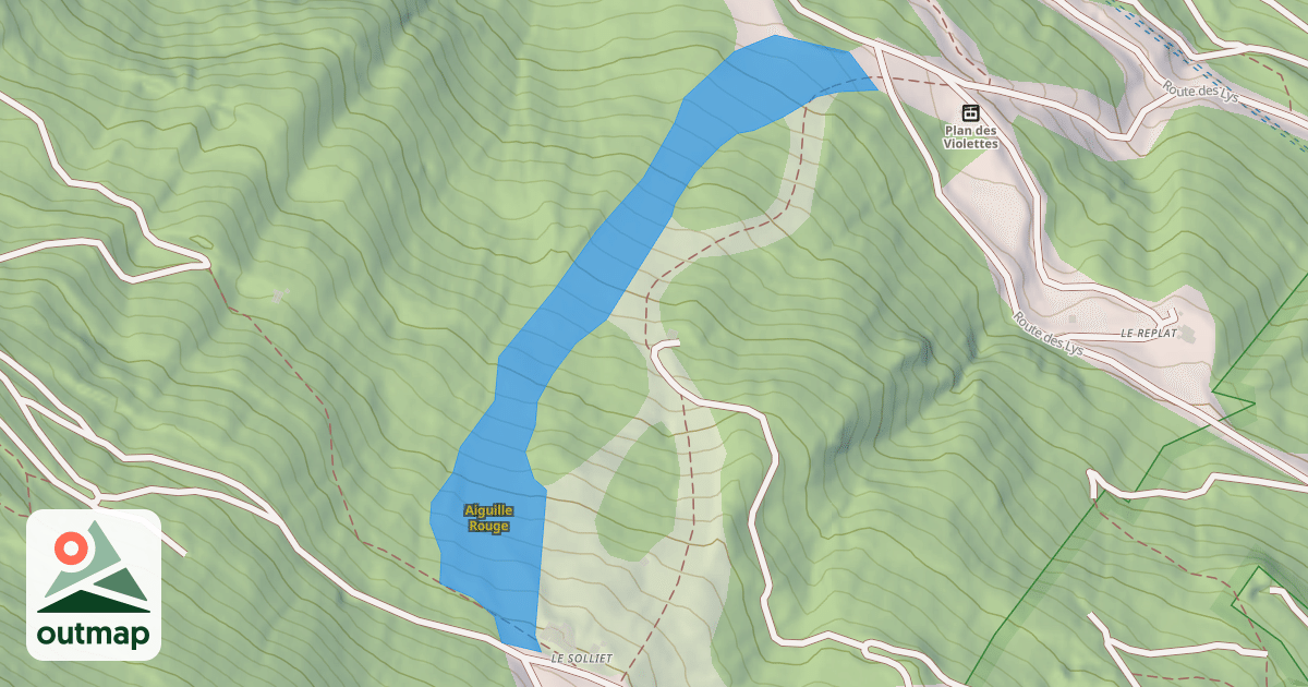 Map of Aiguille Rouge