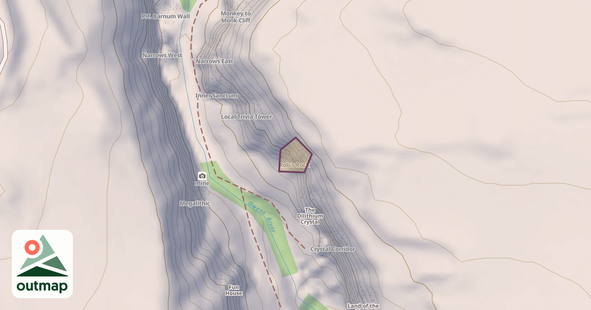 Map of Rob's Rock