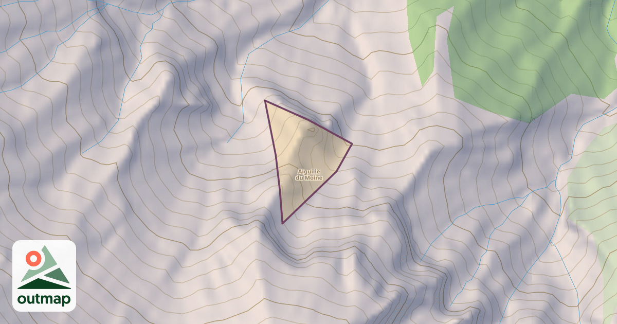 Map of Aiguille du Moine