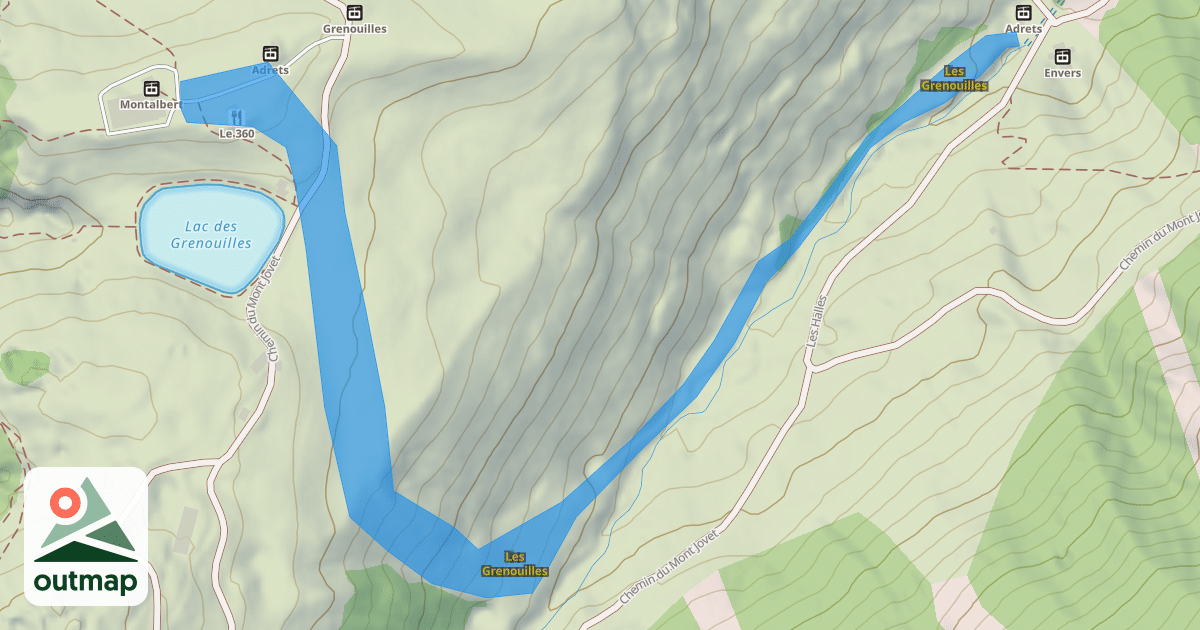 Map of Les Grenouilles