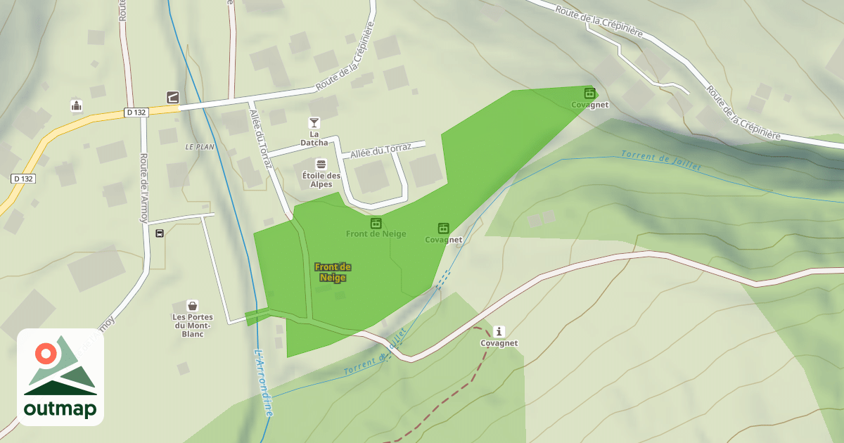 Map of Front de Neige