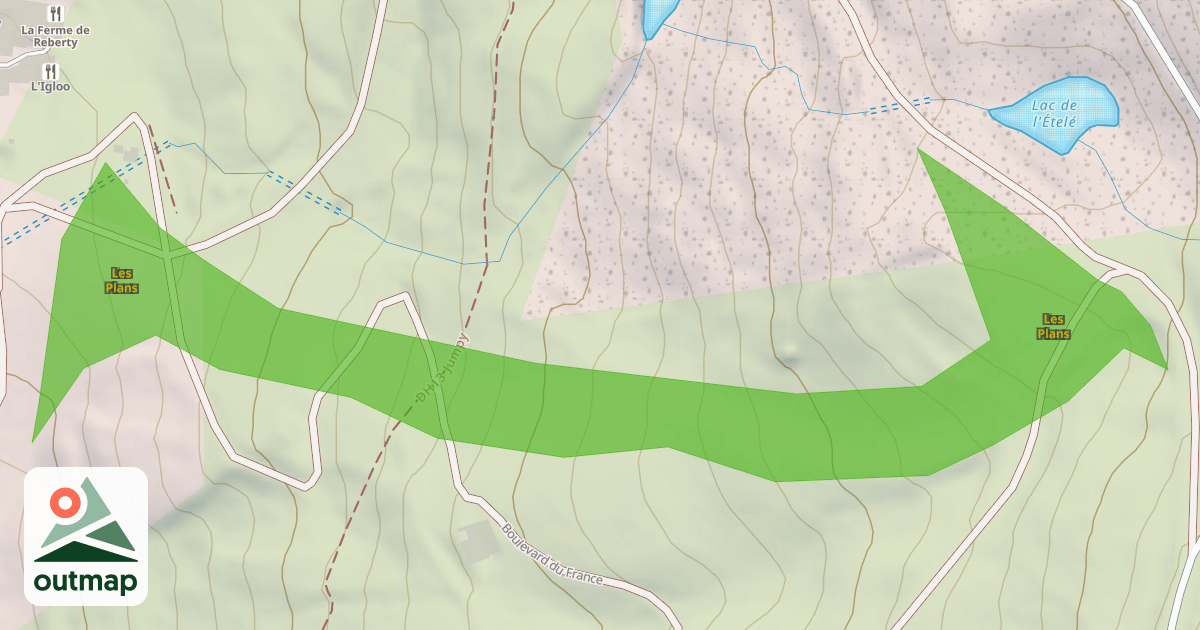 Map of Les Plans