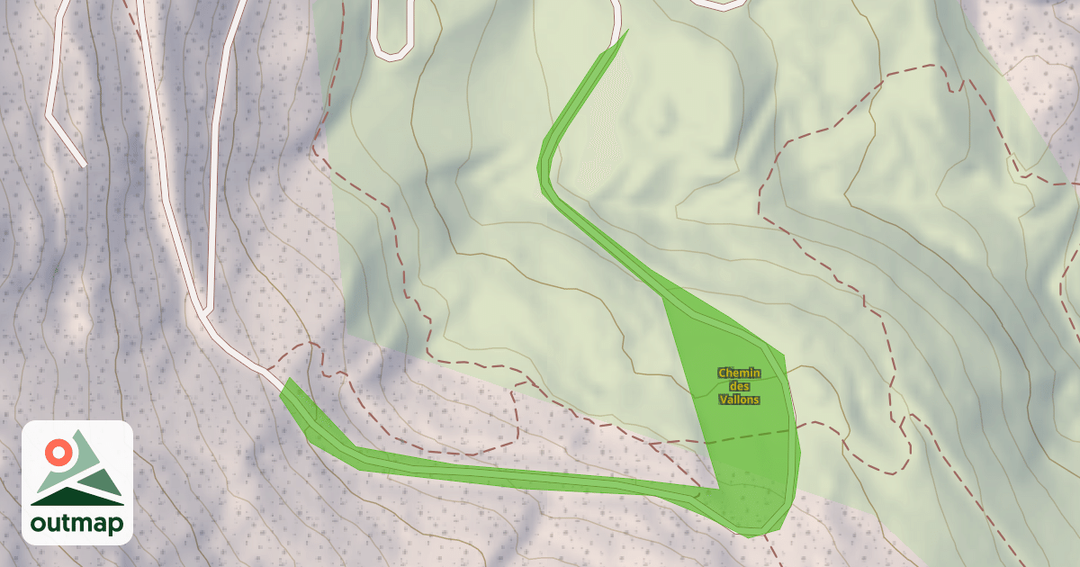 Map of Chemin des Vallons