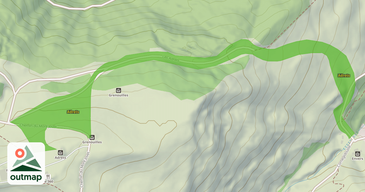 Map of Adrets