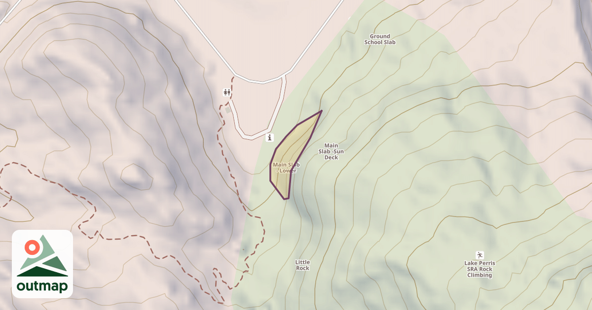 Map of Main Slab - Lower