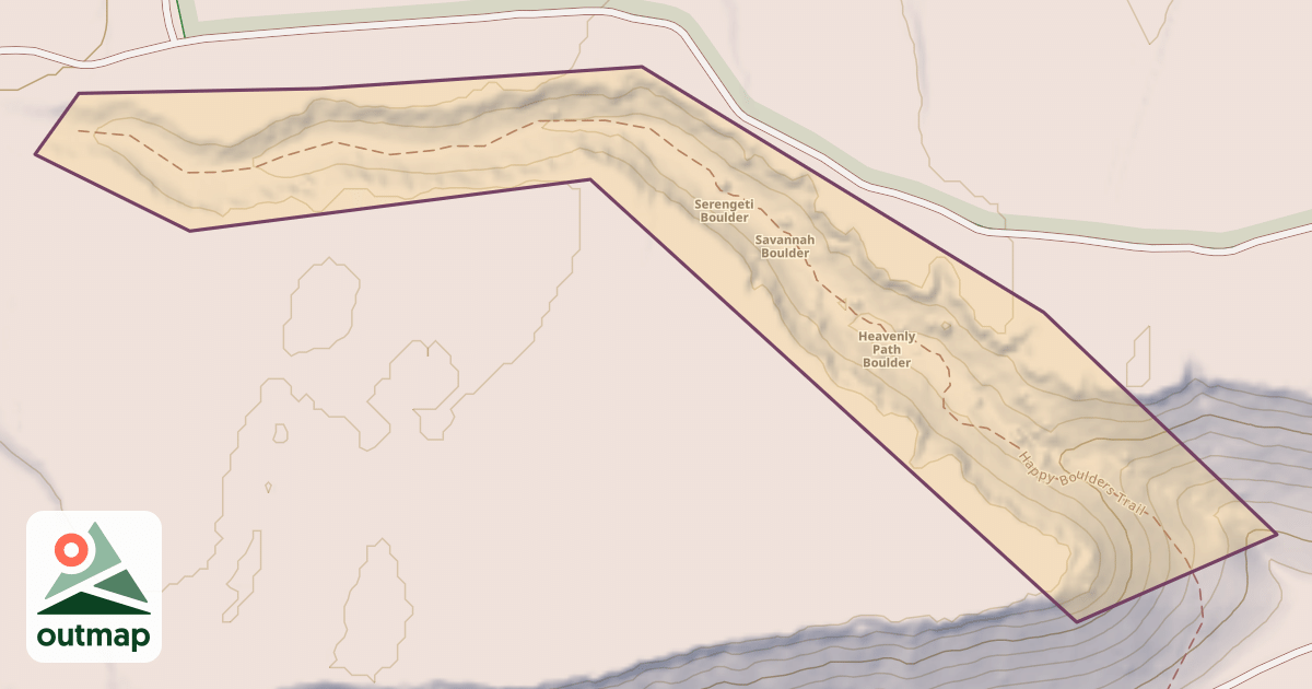 Map of Happy Boulders