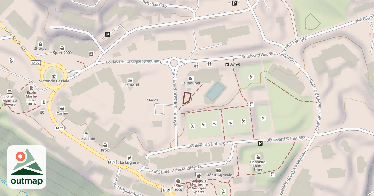 Map of Mur d'escalade
