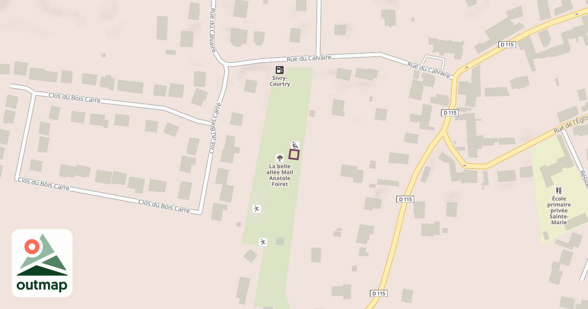 Map of Aire de jeux