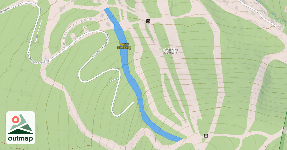 Map of Upper Dew Drop