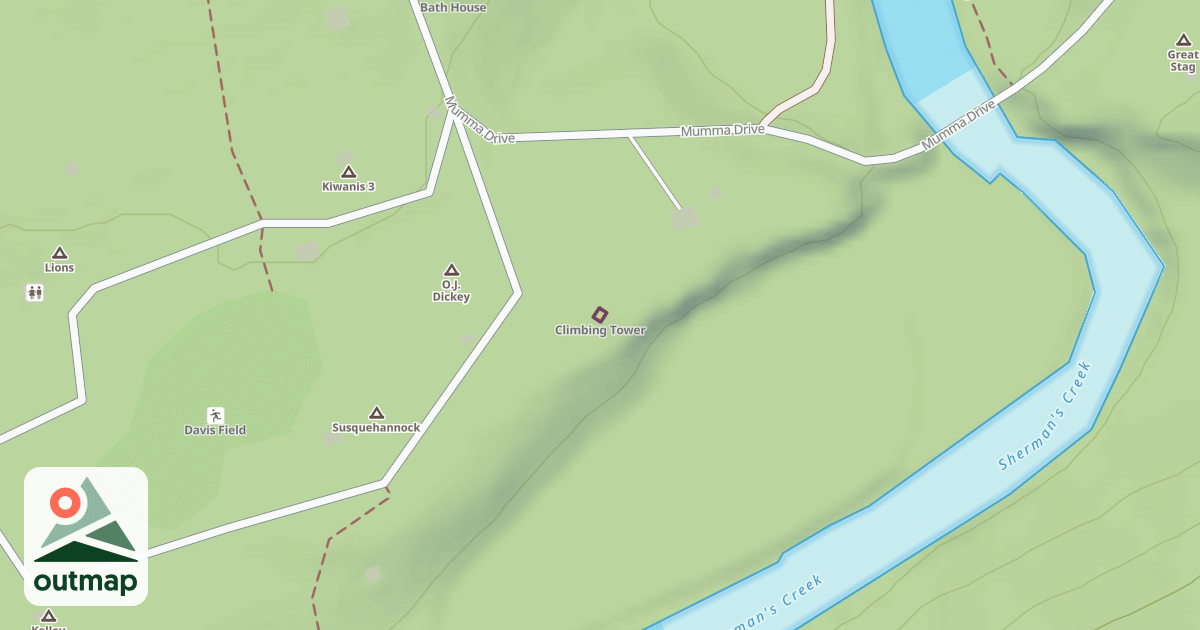 Map of Climbing Tower