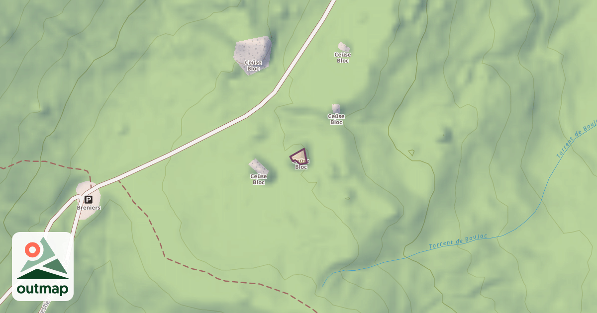 Map of Ceüse Bloc