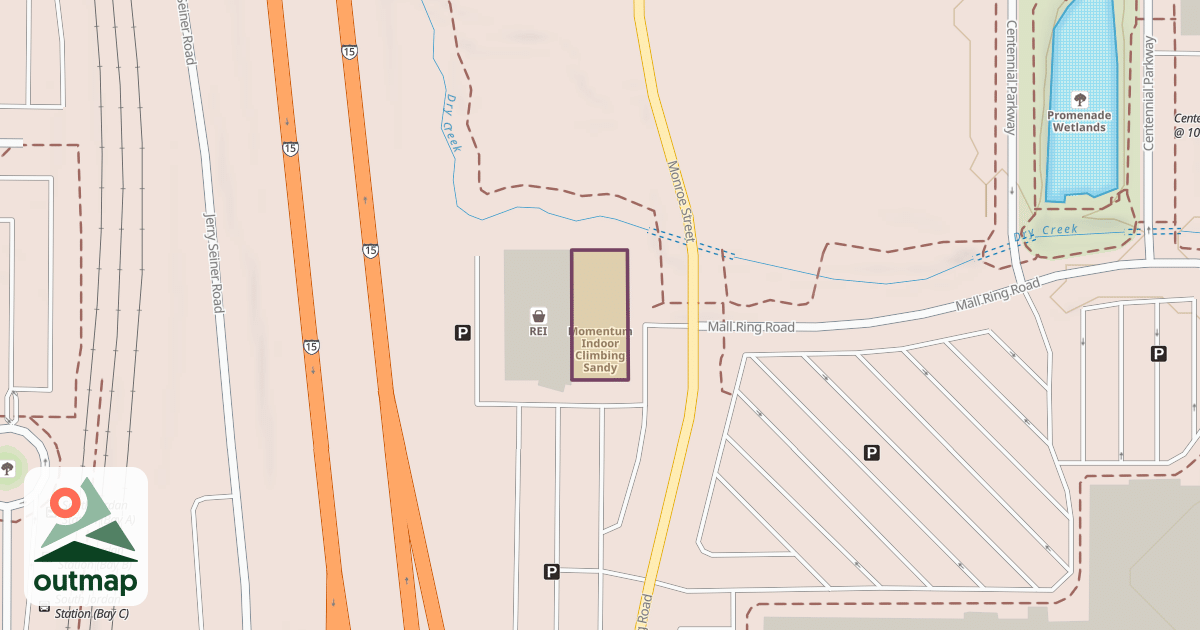 Map of Momentum Indoor Climbing Sandy