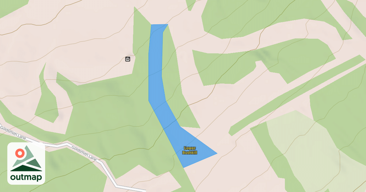 Map of Lower Bushkill