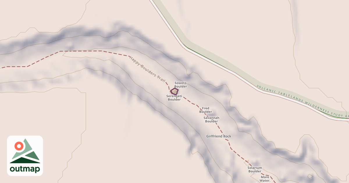 Map of Serengeti Boulder