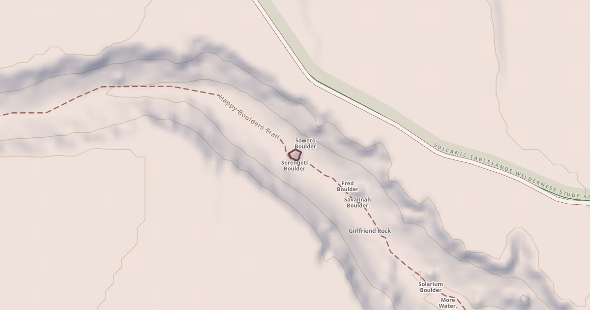 Map preview of Serengeti Boulder