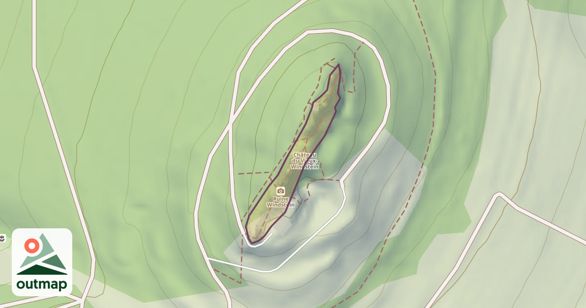 Map of Château du Vieux-Windstein