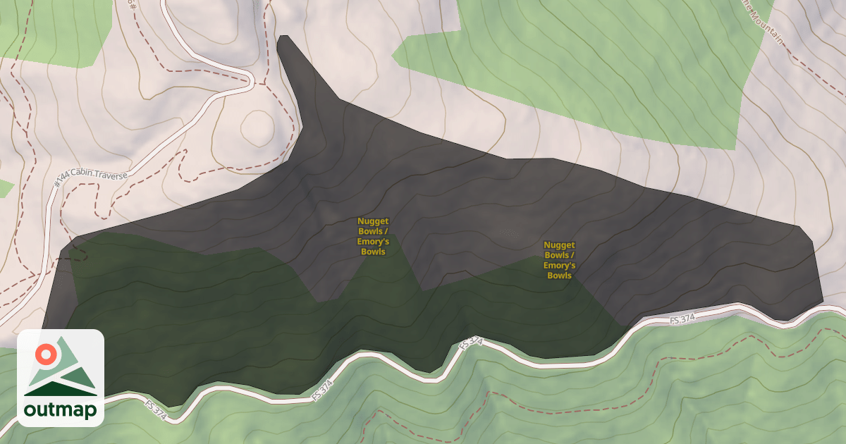 Map of Nugget Bowls / Emory's Bowls