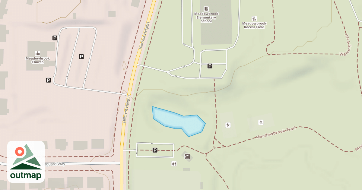 Map of Meadowbrook Sled...