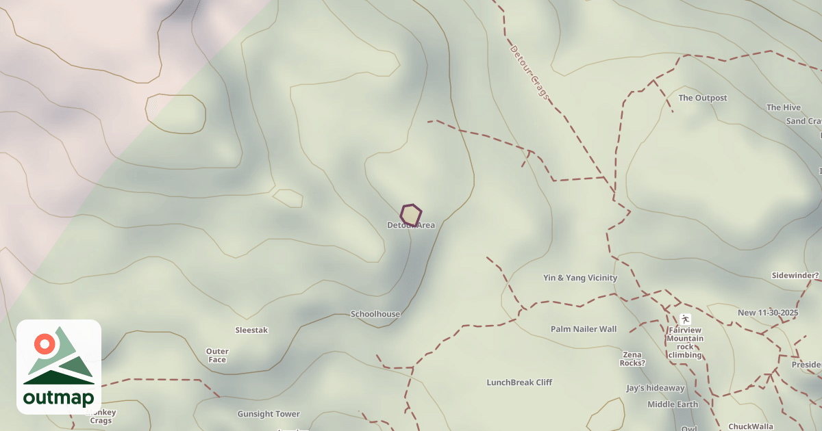 Map of Detour Area