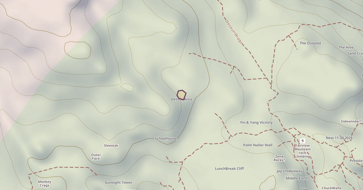 Map preview of Detour Area