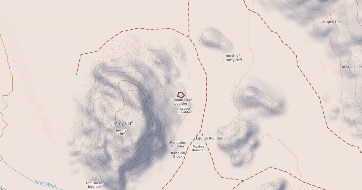 Map preview of humanitarian boulder