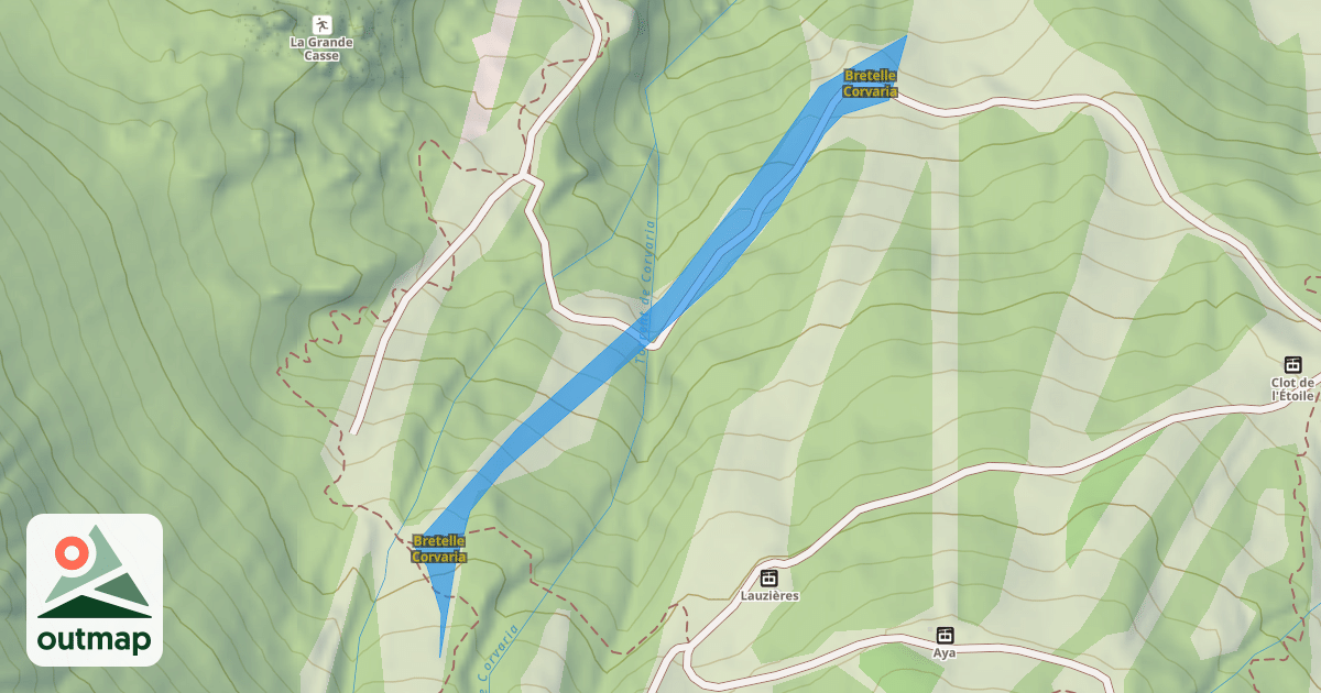 Map of Bretelle Corvaria