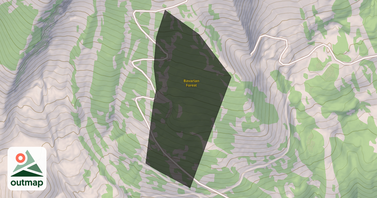 Map of Bavarian Forest