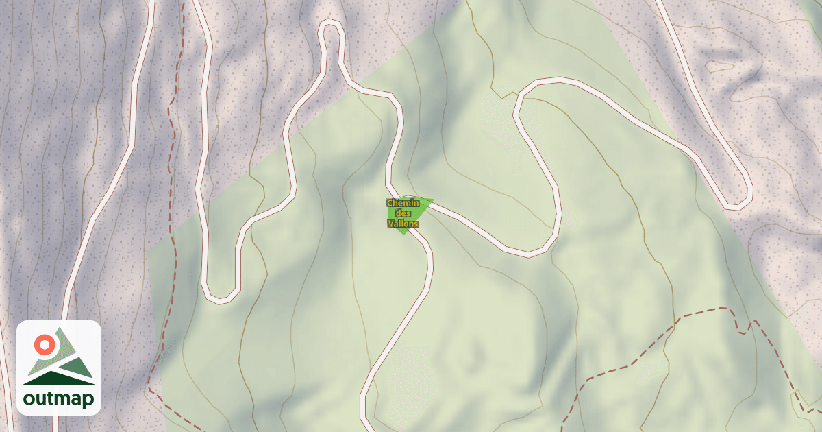 Map of Chemin des Vallons