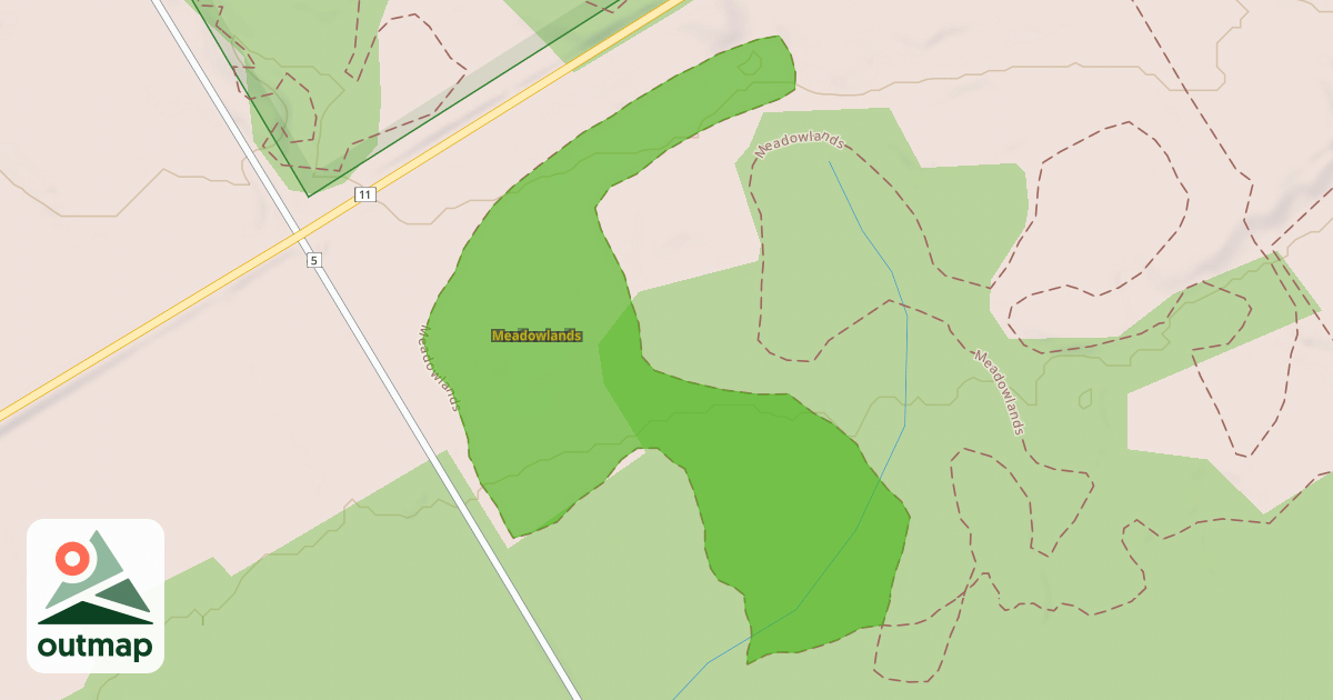 Map of Meadowlands