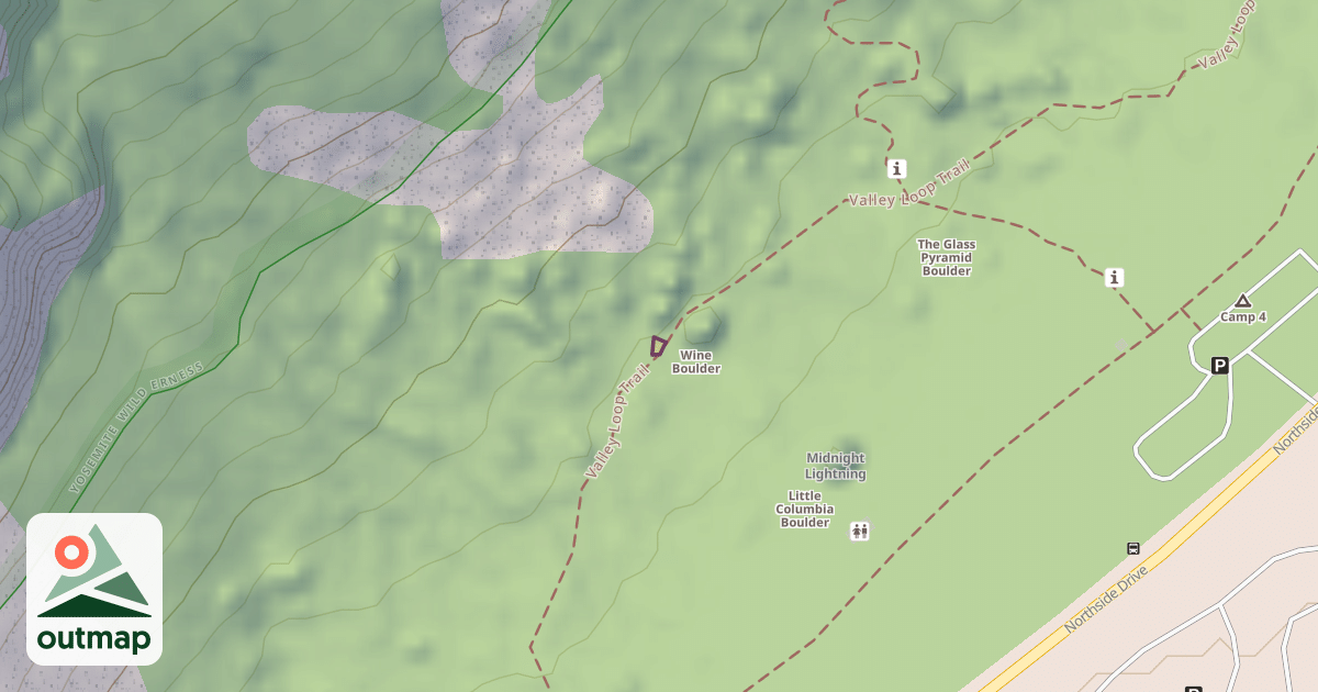 Map of Cocaine Boulder