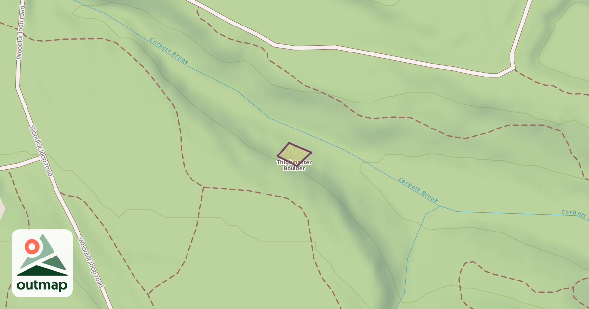 Map of Thighmaster Boulder