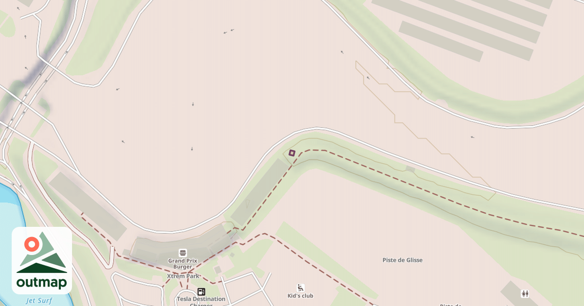 Map of Tyrolienne X'Trem Park