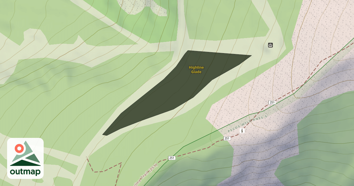 Map of Highline Glade
