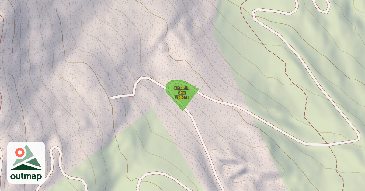 Map of Chemin des Vallons