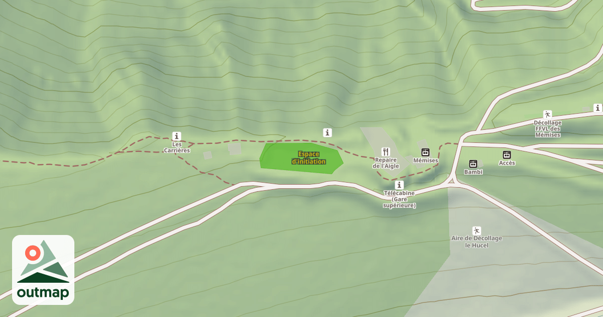 Map of Espace d'initiation