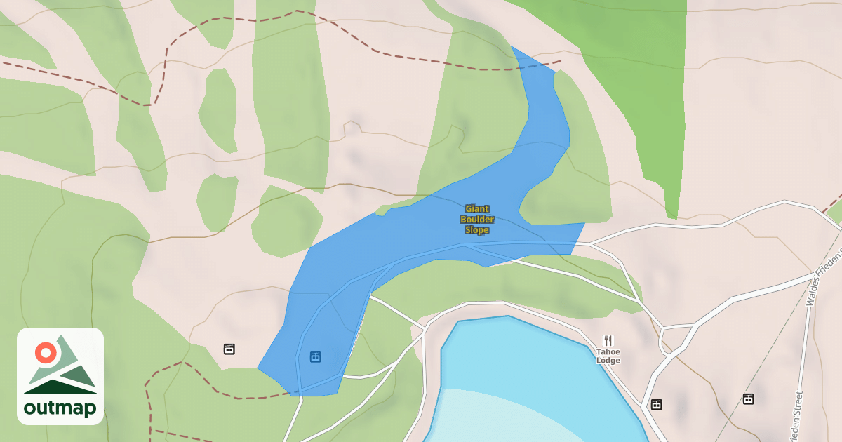 Map of Giant Boulder Slope