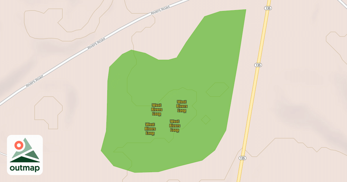Map of West Rivers Loop