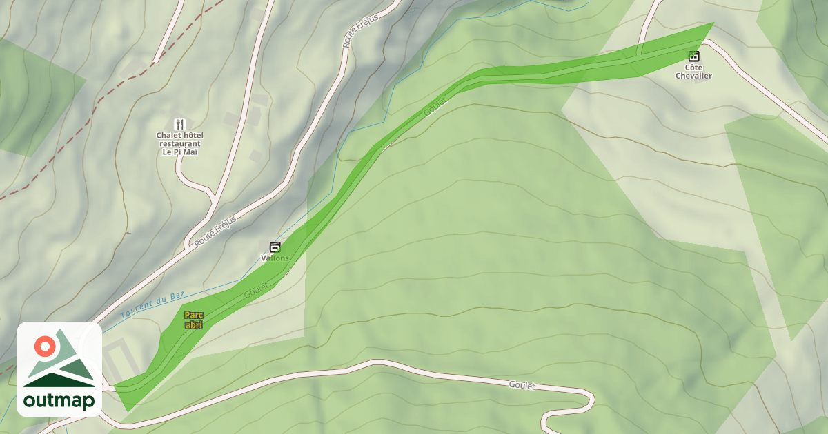 Map of Parc abri