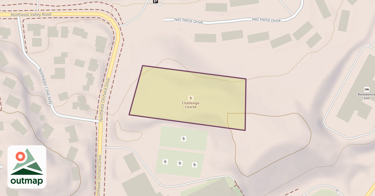 Map of Challenge Course