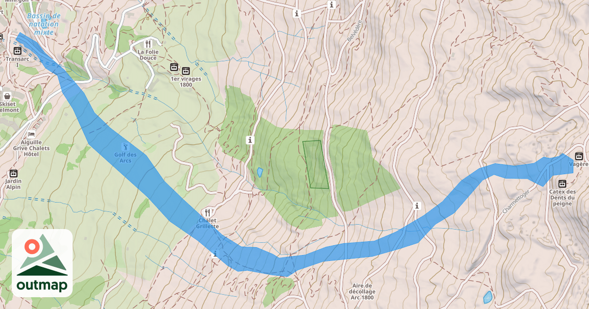 Map of Grands Mélèzes