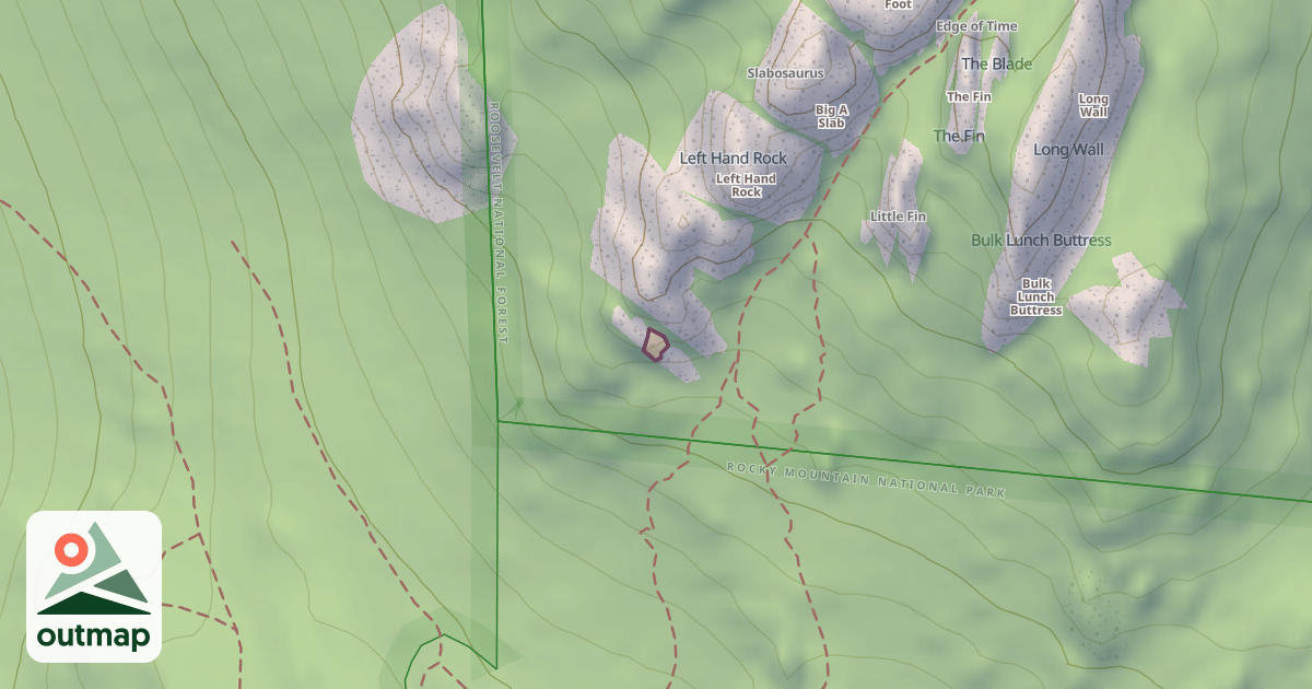 Map of Climbing Crag