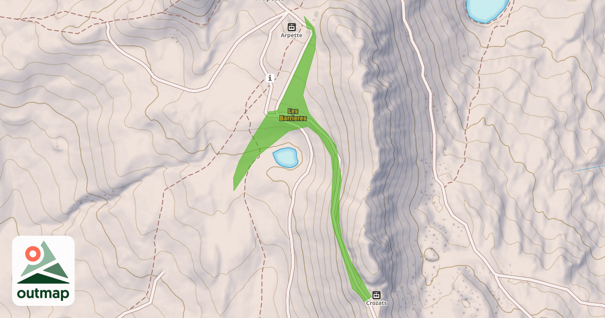 Map of Les Barrieres