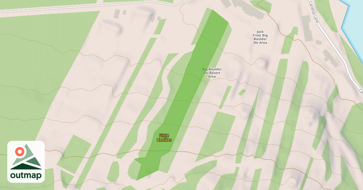 Map of Little Boulder