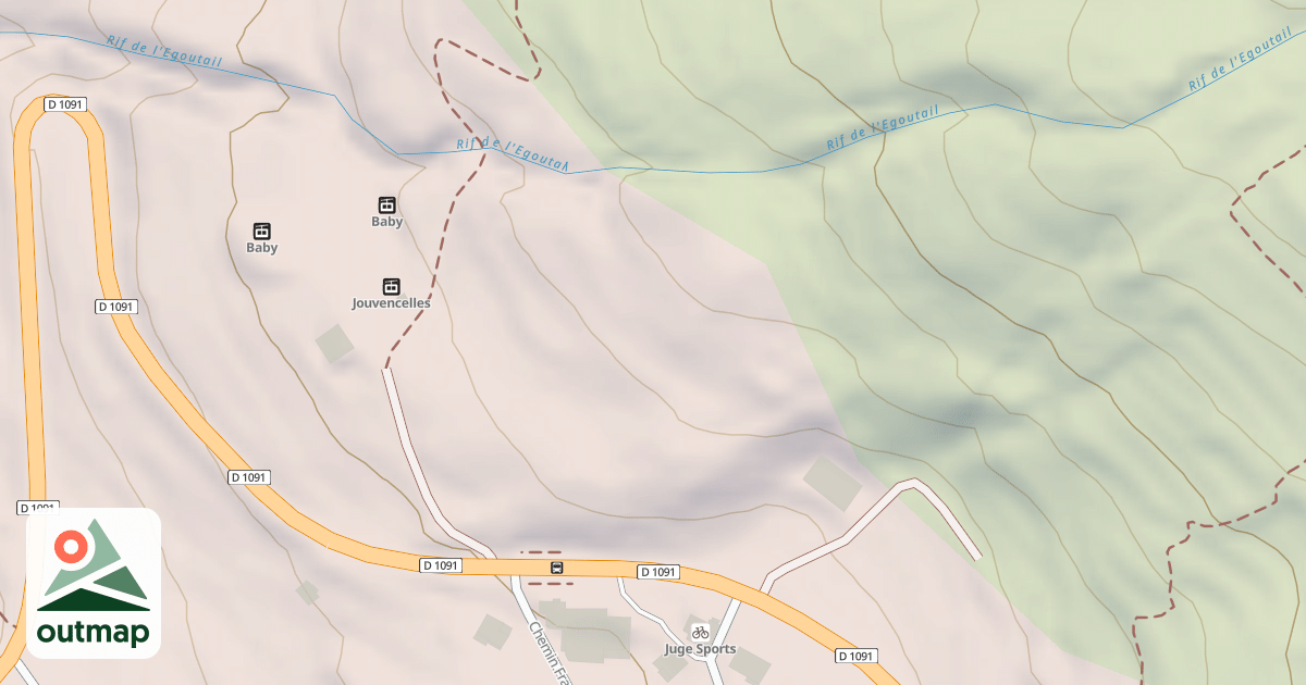 Map of Espace Luge