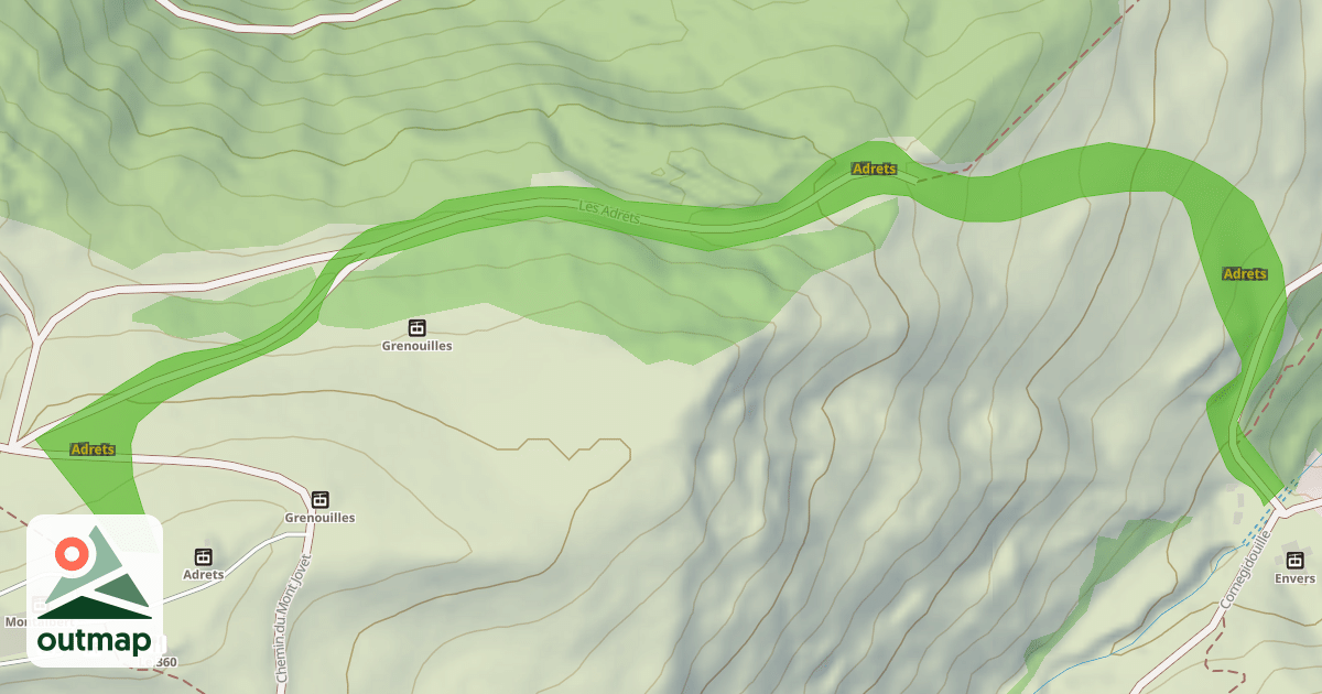 Map of Adrets