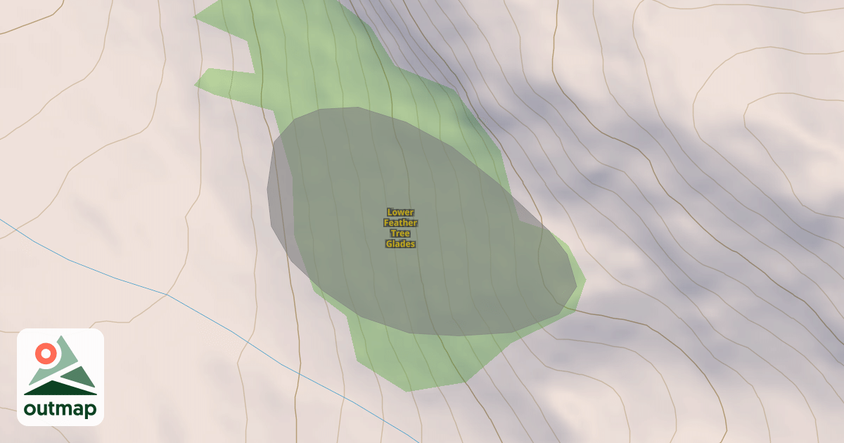 Map of Lower Feather Tree Glades