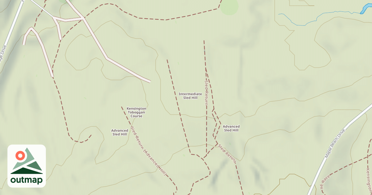 Map of Intermediate Sled Hill