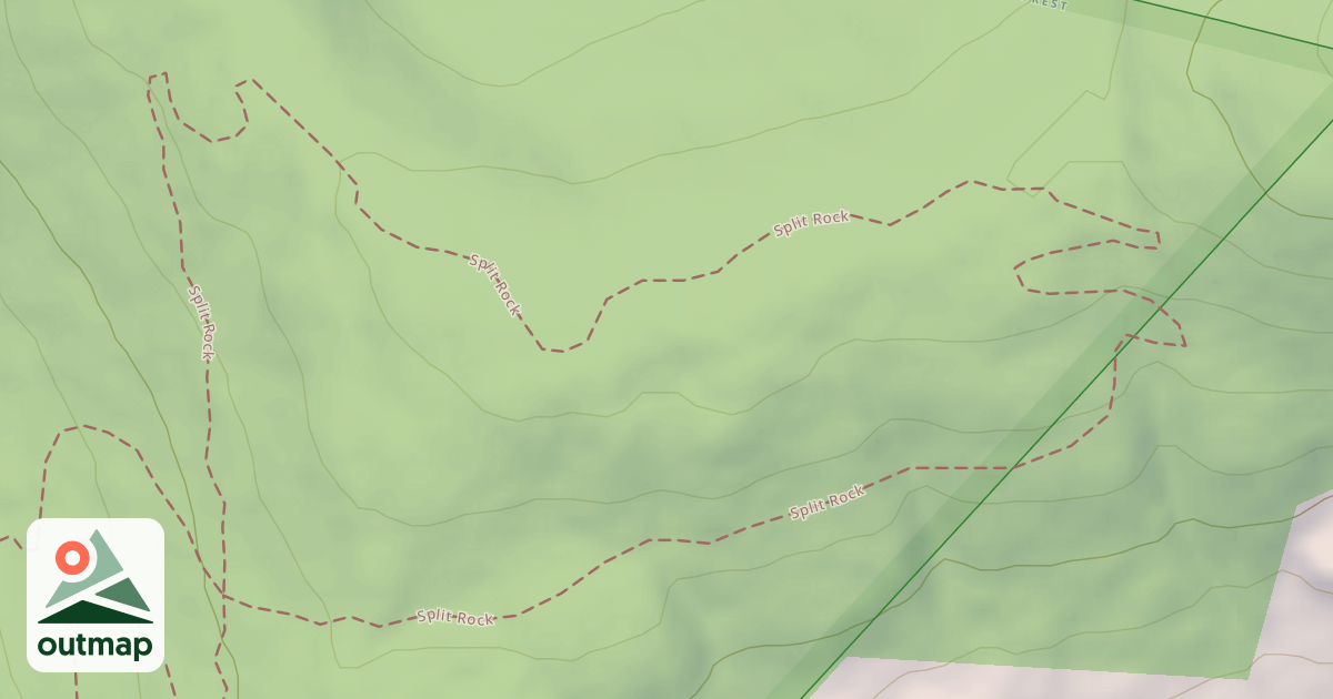 Map of Split Rock