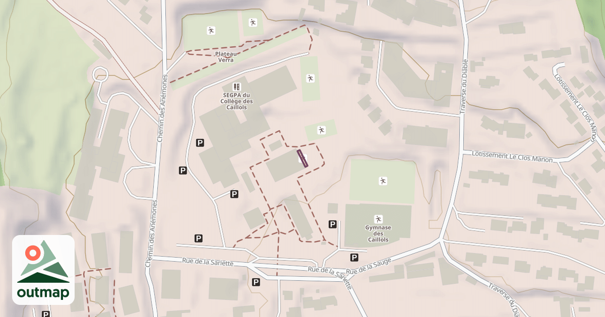 Map of Climbing Site