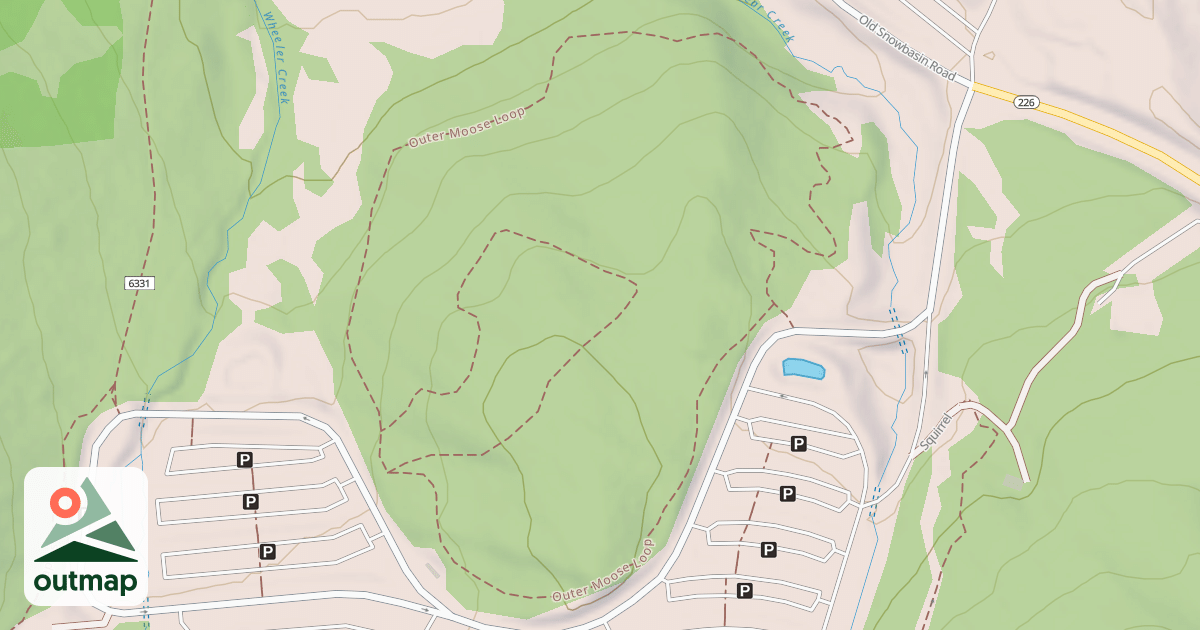 Map of Outer Moose Loop